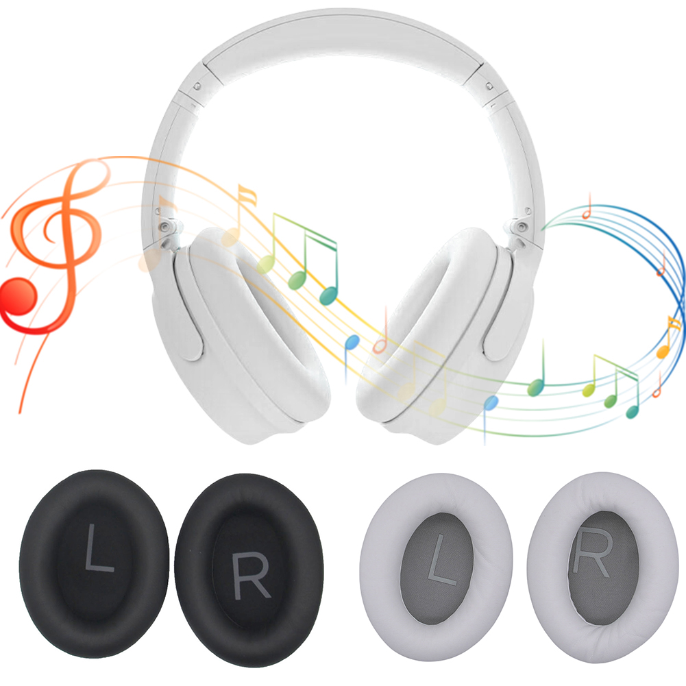 Bose Headphone Qc45 - แผ่นรองหูฟังแบบเปลี่ยนได้ 1 คู่ ทำจากวัสดุโฟมและหนังโปรตีน สำหรับหูฟัง Bose