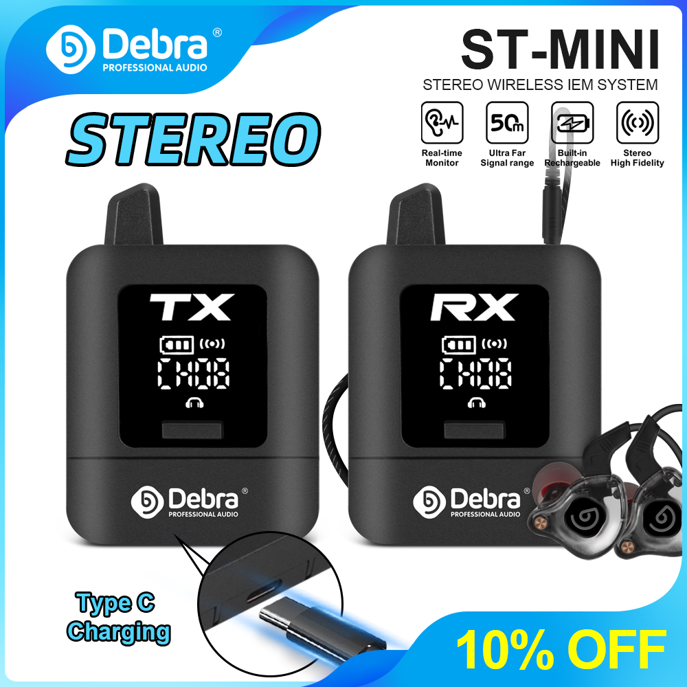 In Ear Monitor Iem - ระบบมอนิเตอร์แบบพกพาในหูไร้สาย Debra New Stere Protable UHF