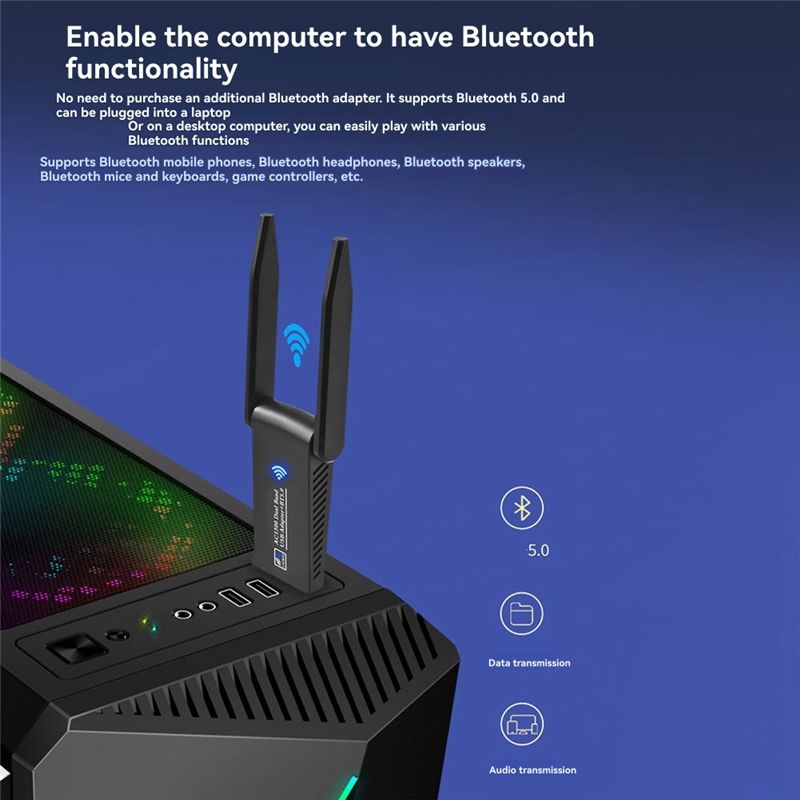 N34R-1300Mbps USB 3.0 Wifi Blu - Bluetooth Adapter Receiver บทวิจารณ์และราคา